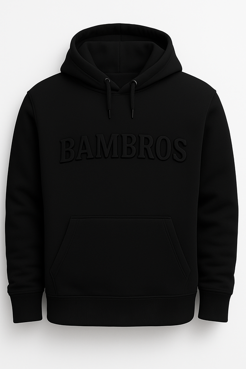 BamBros All-Black Hoodie – “Built Different” Edition